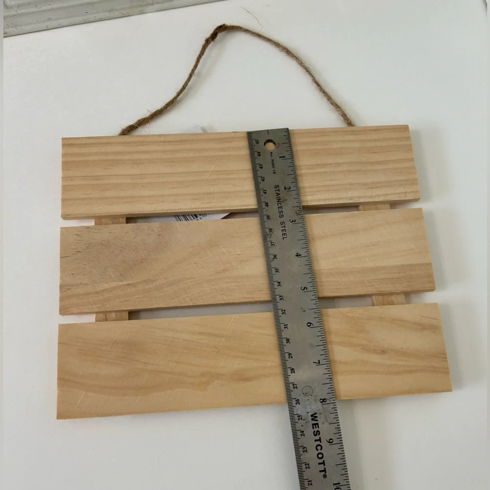 Bulk Lot Unfinished Wood Hanging Pallet Signs DIY Crafts Blank Slat Plaque